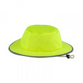 HAT BUSH HAT WITH LINED REFLECTIVE TAPE LIME H008