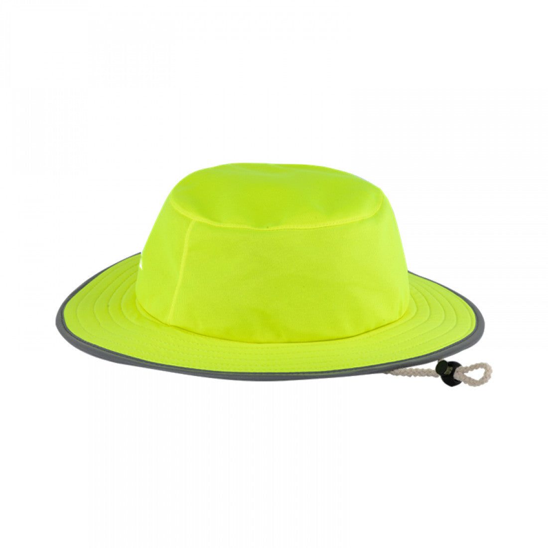 HAT BUSH HAT WITH LINED REFLECTIVE TAPE LIME H008
