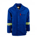 SAFETY-PPE / Premium J54 100% Cotton Conti Suit, Royal Blue, Jacket, Reflective Tape
