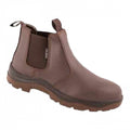 KALIBER / Chelsea Safety Boot Choc Brown