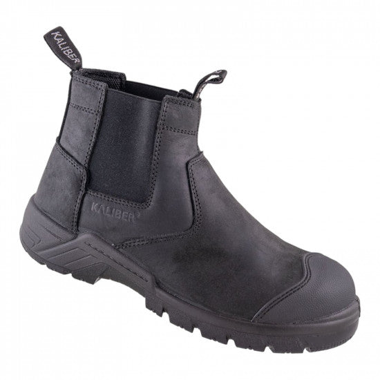 KALIBER / Hammer Fully Grain Leather Safety Boot Black