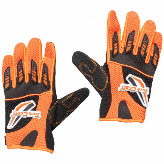 TORK CRAFT Limited Edit. Small Racing Glove Orange Syn. Leather