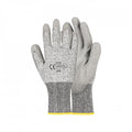 Gloves Cut Resistant Grey Pu Palm Cut Lv3 Size 10 G136