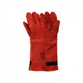 Gloves Leather Heat Resistant Elbow High Heat Red G2028
