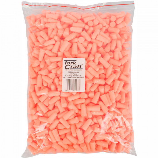 TORK CRAFT Ear Plug Refill Pack 500 Pairs For Tcepd250 And Tcepd500