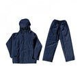 Rainsuit 2pce Navy Blue Rubberised
