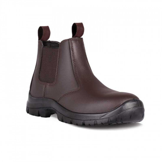 Boot Safety Chel Pullon Oil/acid St/cap Brown Sabs