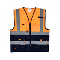 Vests PIONEER Signaling With Zip Id Pocket Orge/navy