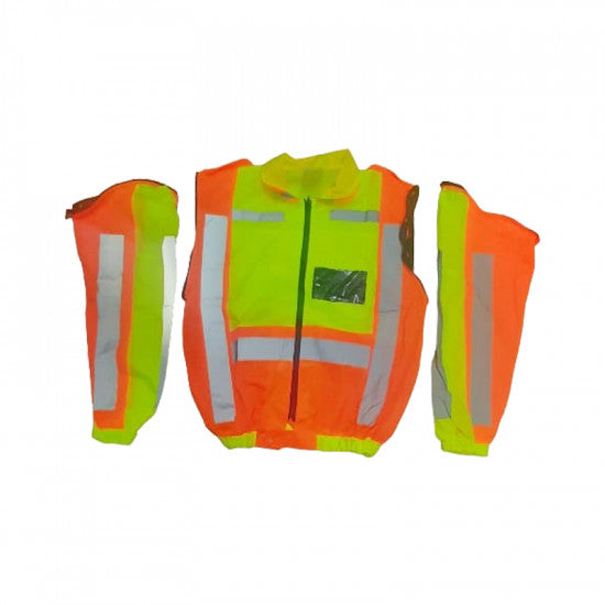 Jacket Metro Reflective Detach Sleeve Orge/lime