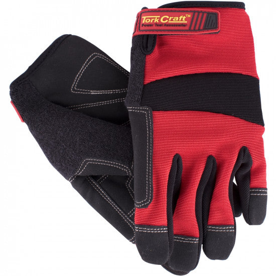 TORK CRAFT Work Glove Small- All Purpose Red With Touch Finger