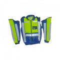 Jacket Metro Reflective Detach Sleeve Navy/lime