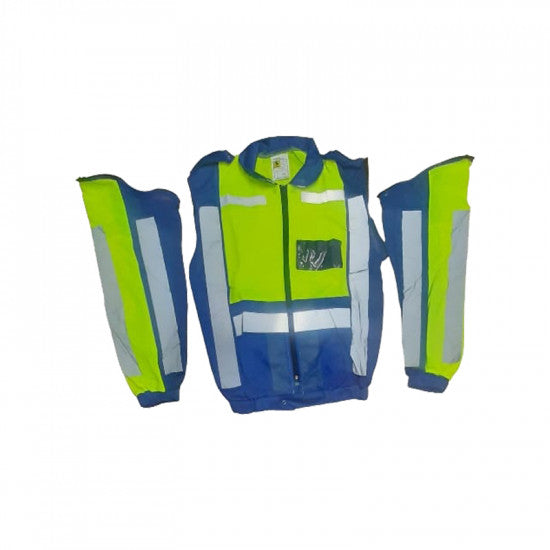 Jacket Metro Reflective Detach Sleeve Navy/lime