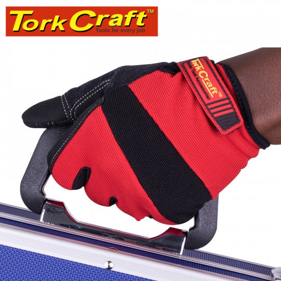 TORK CRAFT Work Glove Small- All Purpose Red With Touch Finger