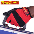 TORK CRAFT Work Glove Small- All Purpose Red With Touch Finger