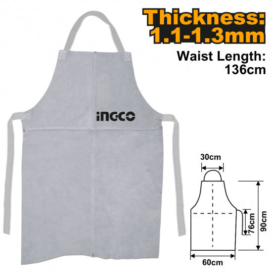INGCO Weld Leather Apron 82x51cm